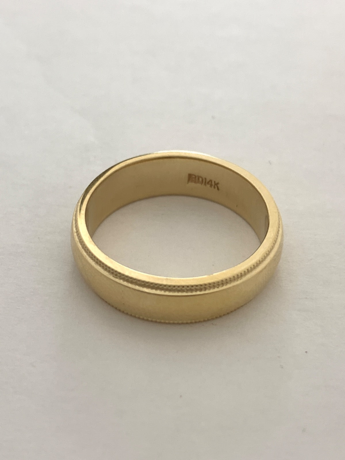 14K Yellow Gold Wedding Band