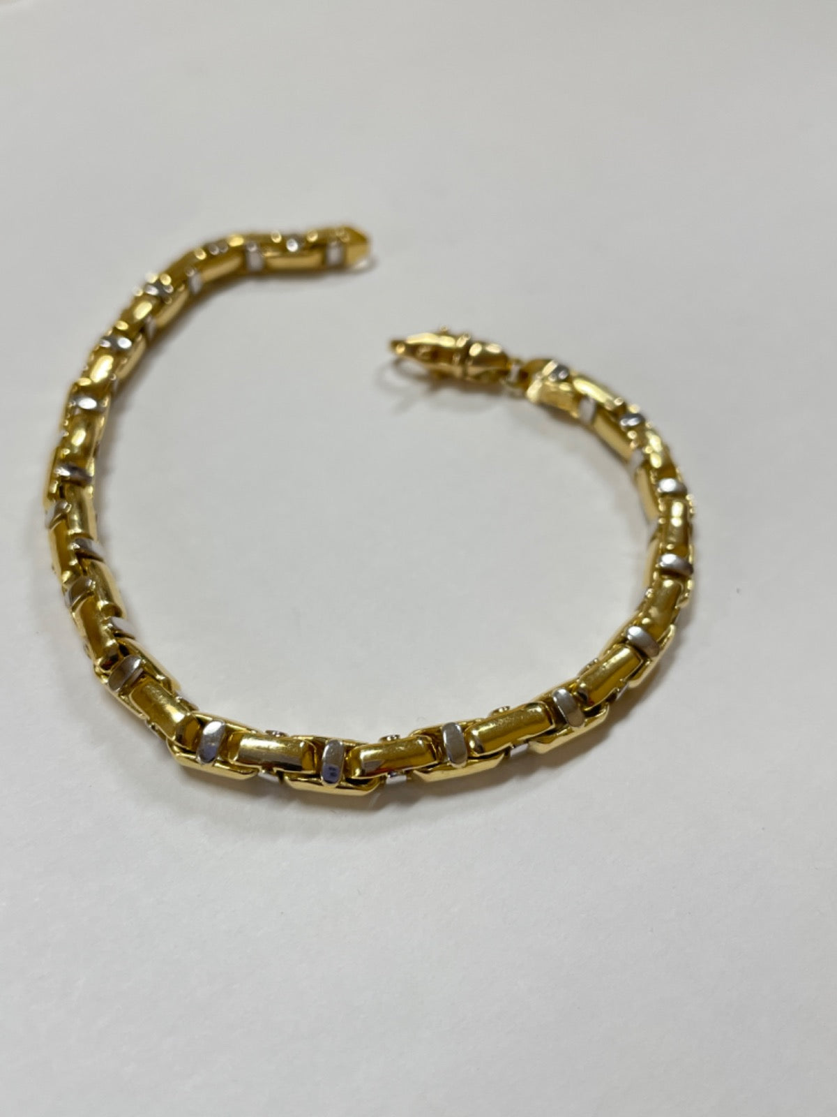 18K Two-Tone Gold Men's Bracelet