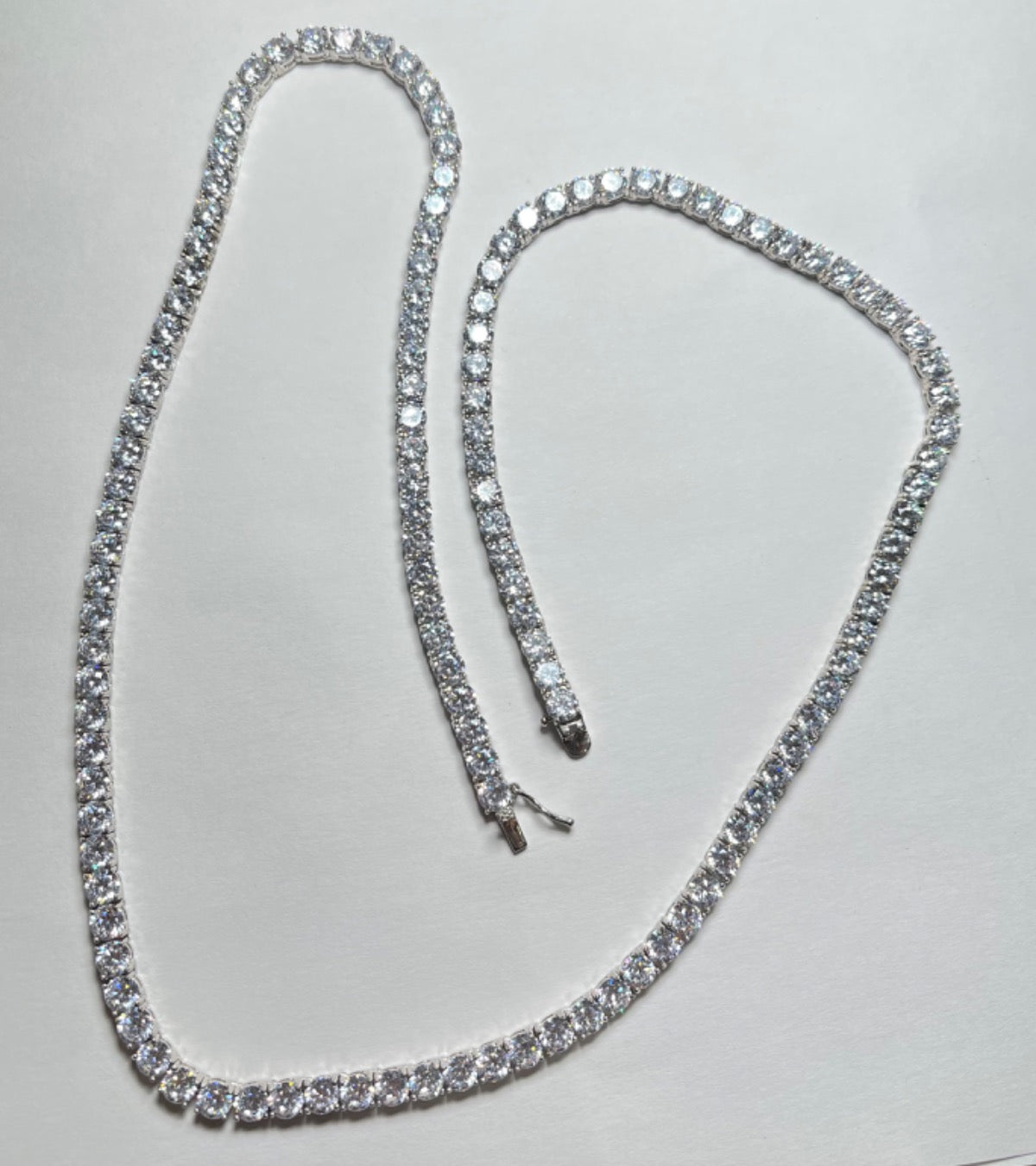 Silver Tênis Chain with CZ