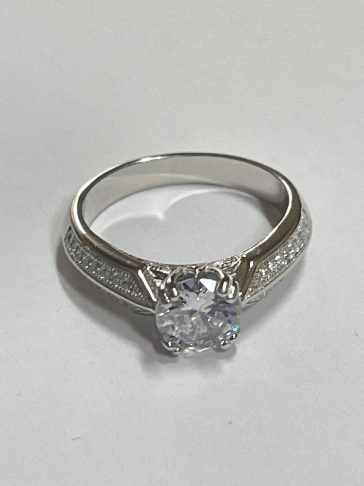 Silver Ring with CZ