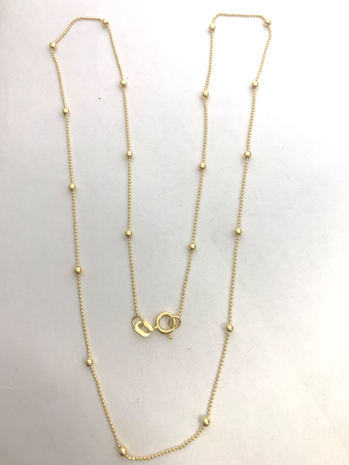 18K Yellow Gold Balls Chain