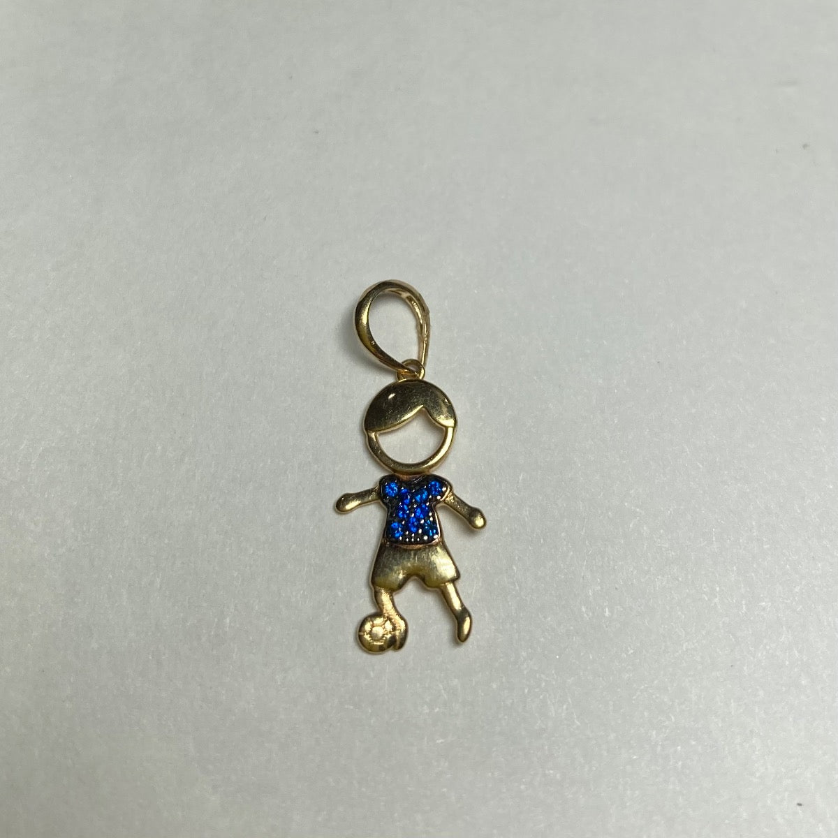 18K Yellow Gold Charm with CZ