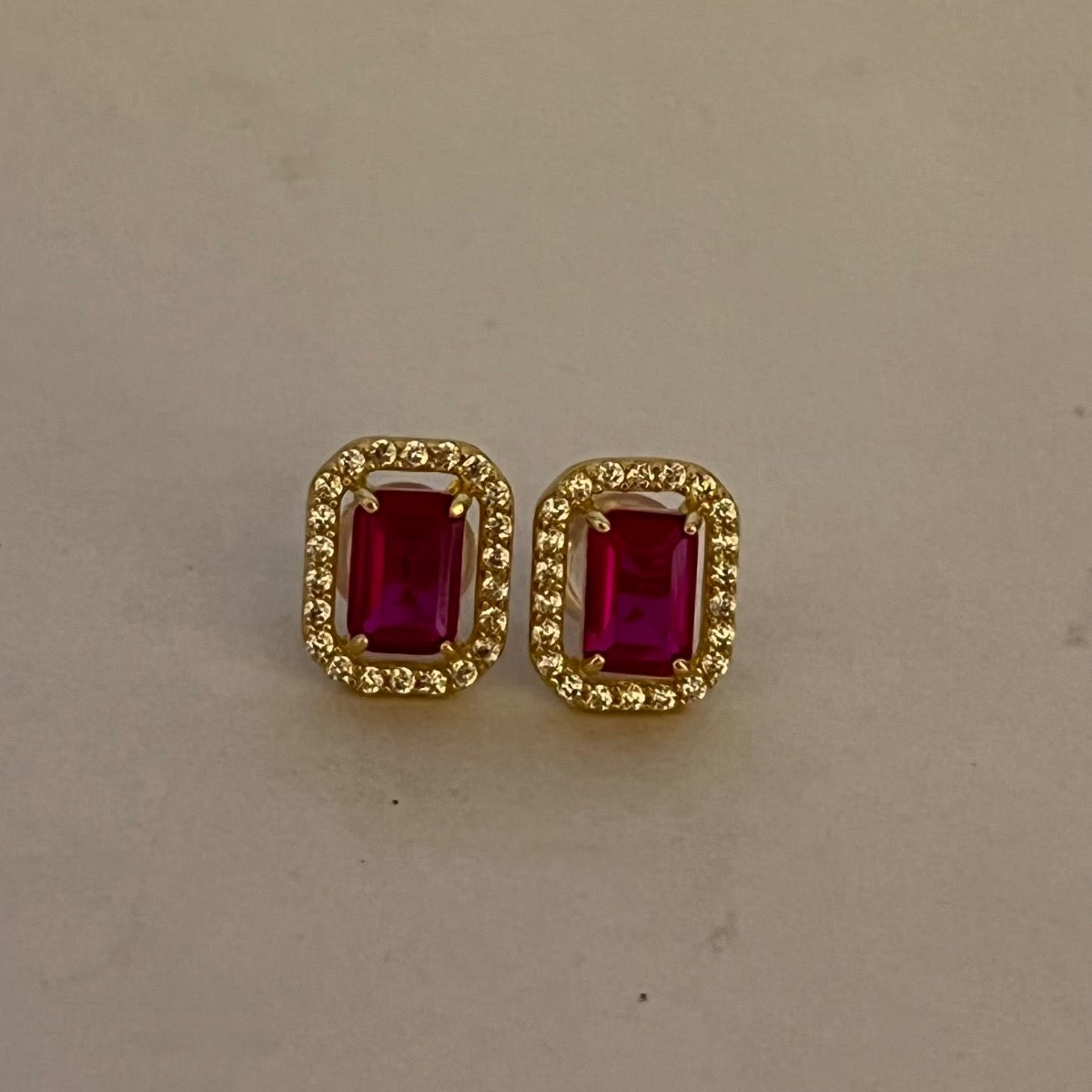 14K Yellow Gold Earring with CZ