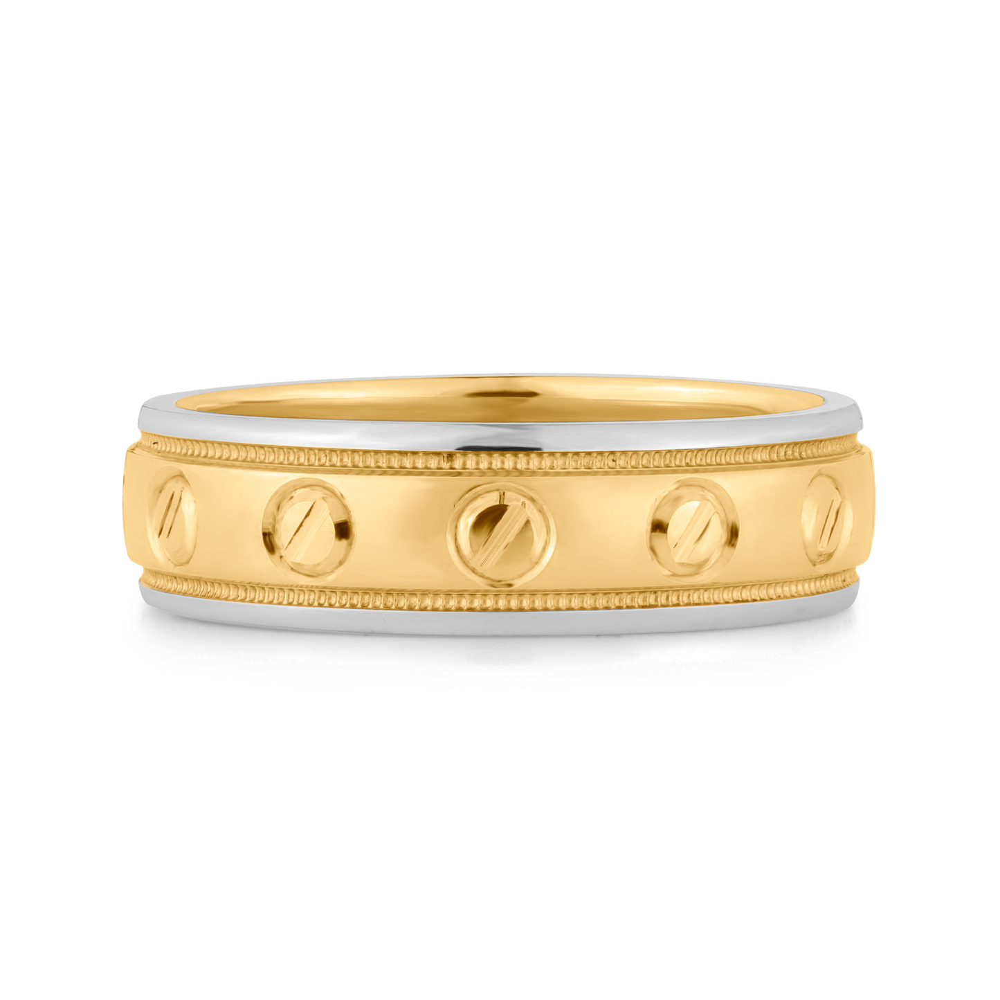 18K Two-Toned Wedding Band