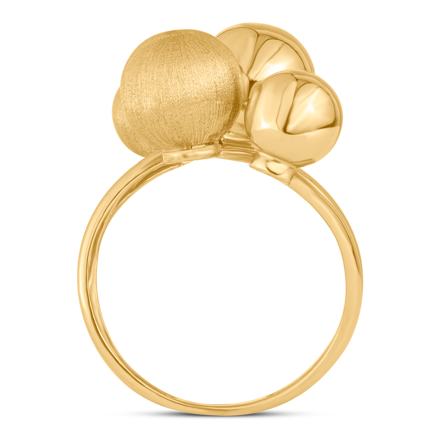 Anel de Bola em Ouro 18K Amarelo