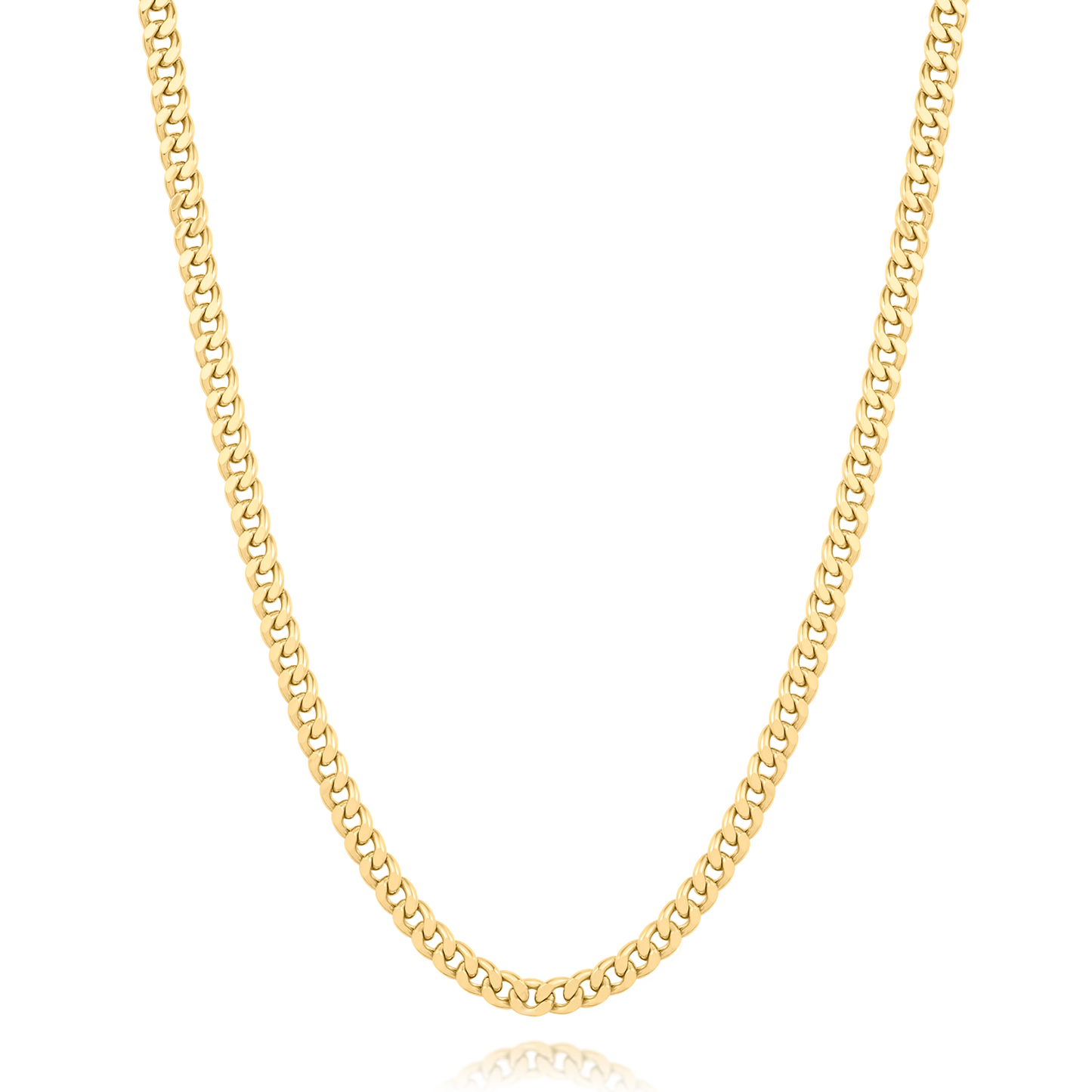 18K Yellow Gold Cuban Link Chain