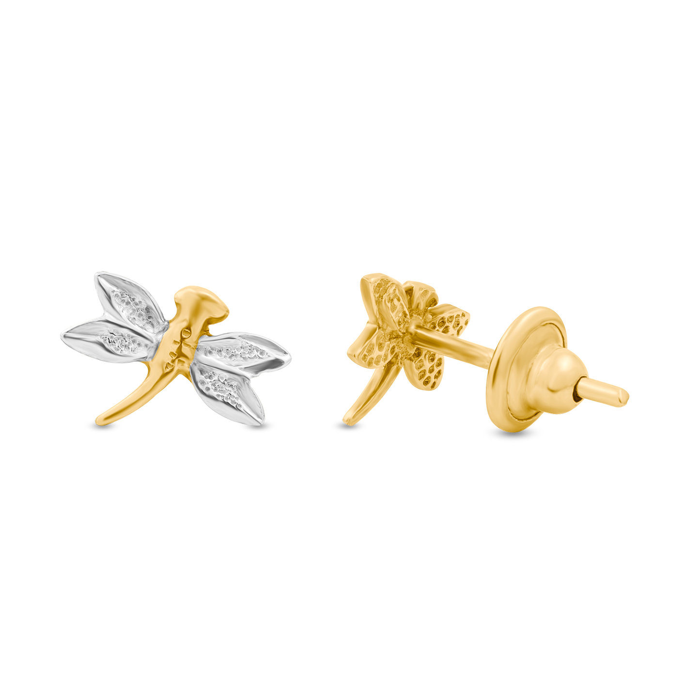 Brinco de Libélula em Ouro 18K Amarelo