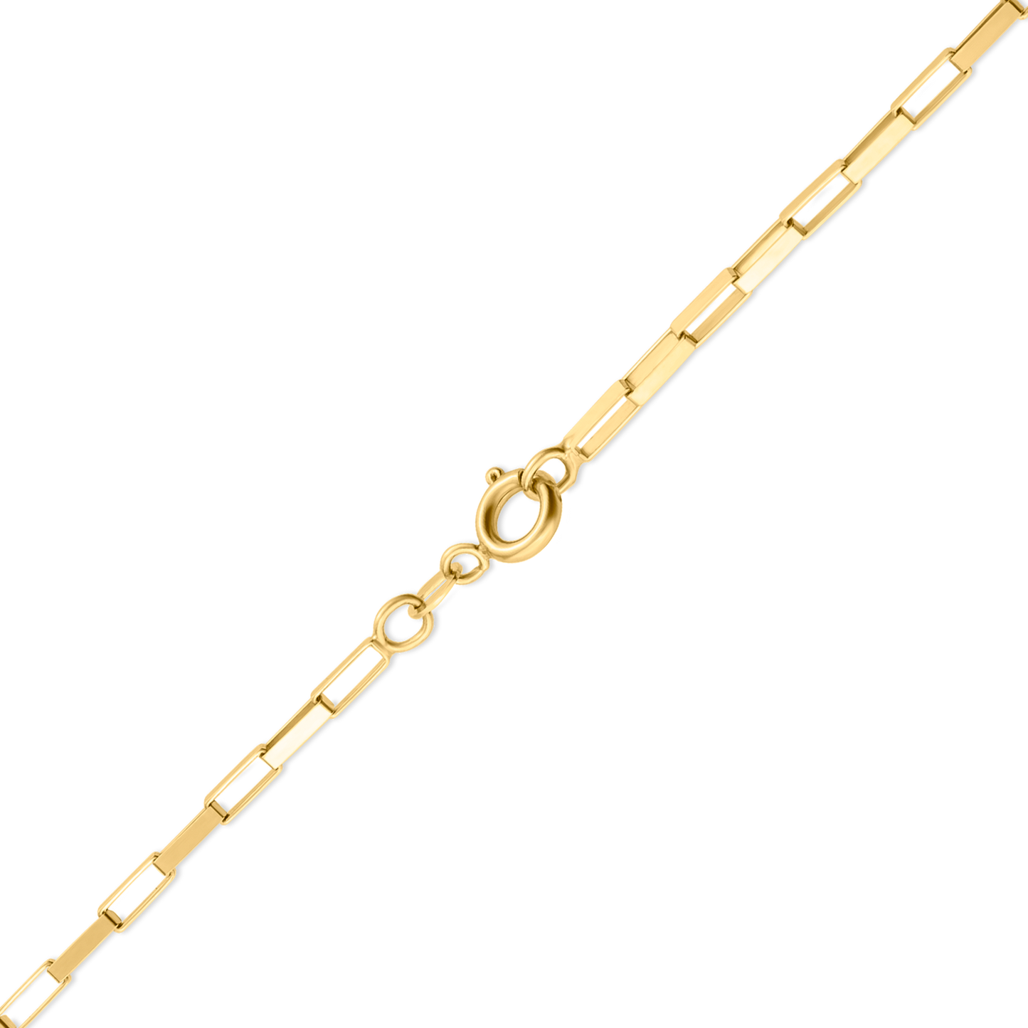Corrente Elo Quadrado em Ouro 18K Amarelo