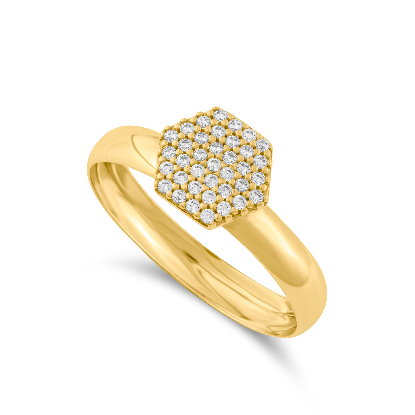 Anel Chuveiro em Ouro 18K Amarelo