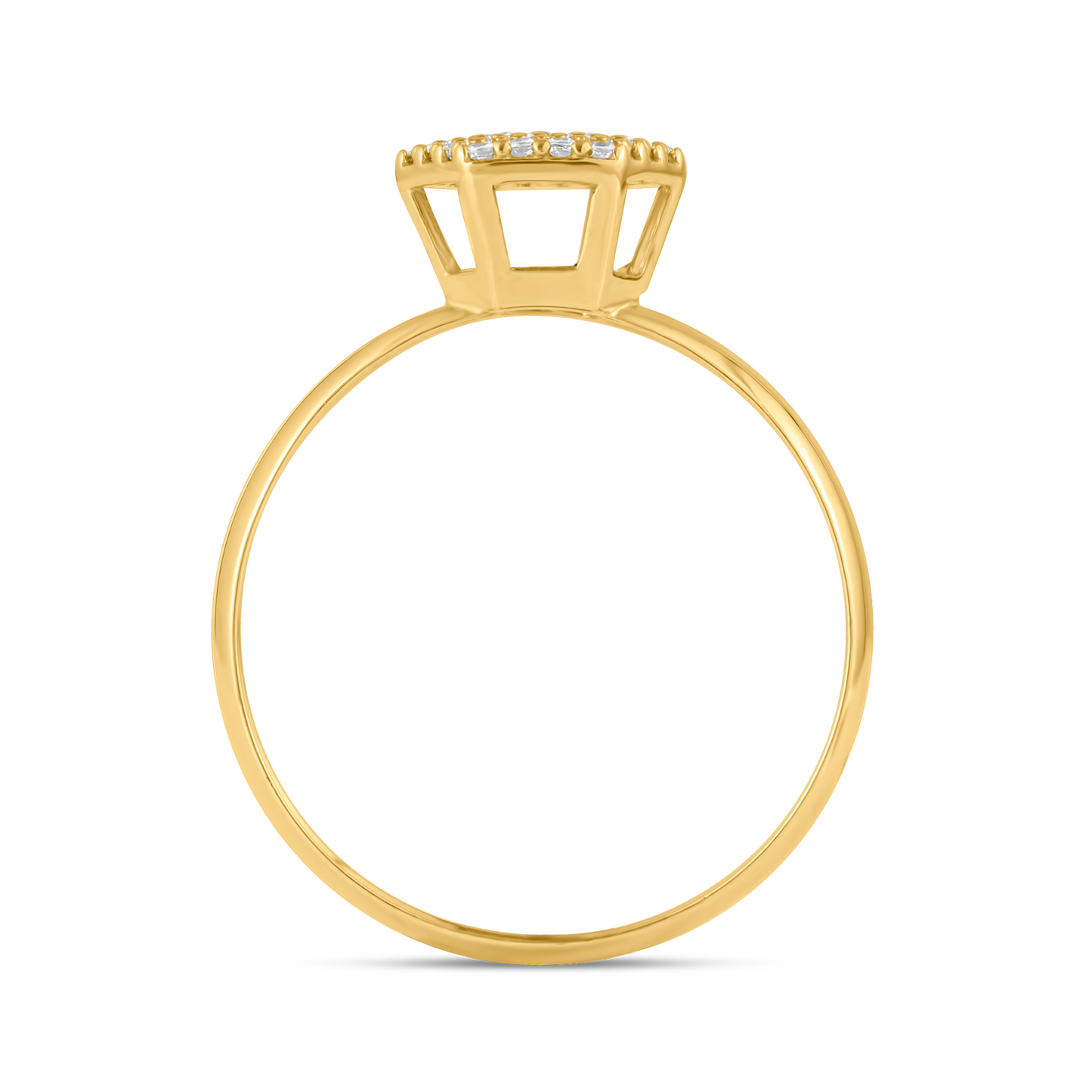 Anel Chuveiro em Ouro 18K Amarelo
