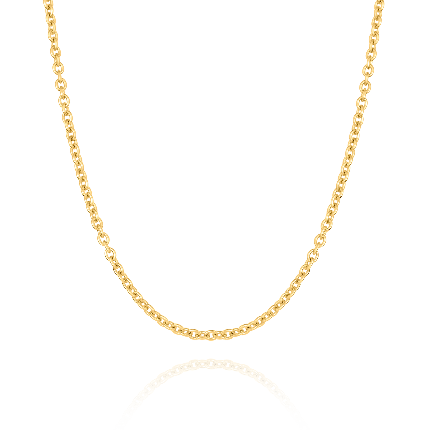 18K Yellow Gold Rolo Chain