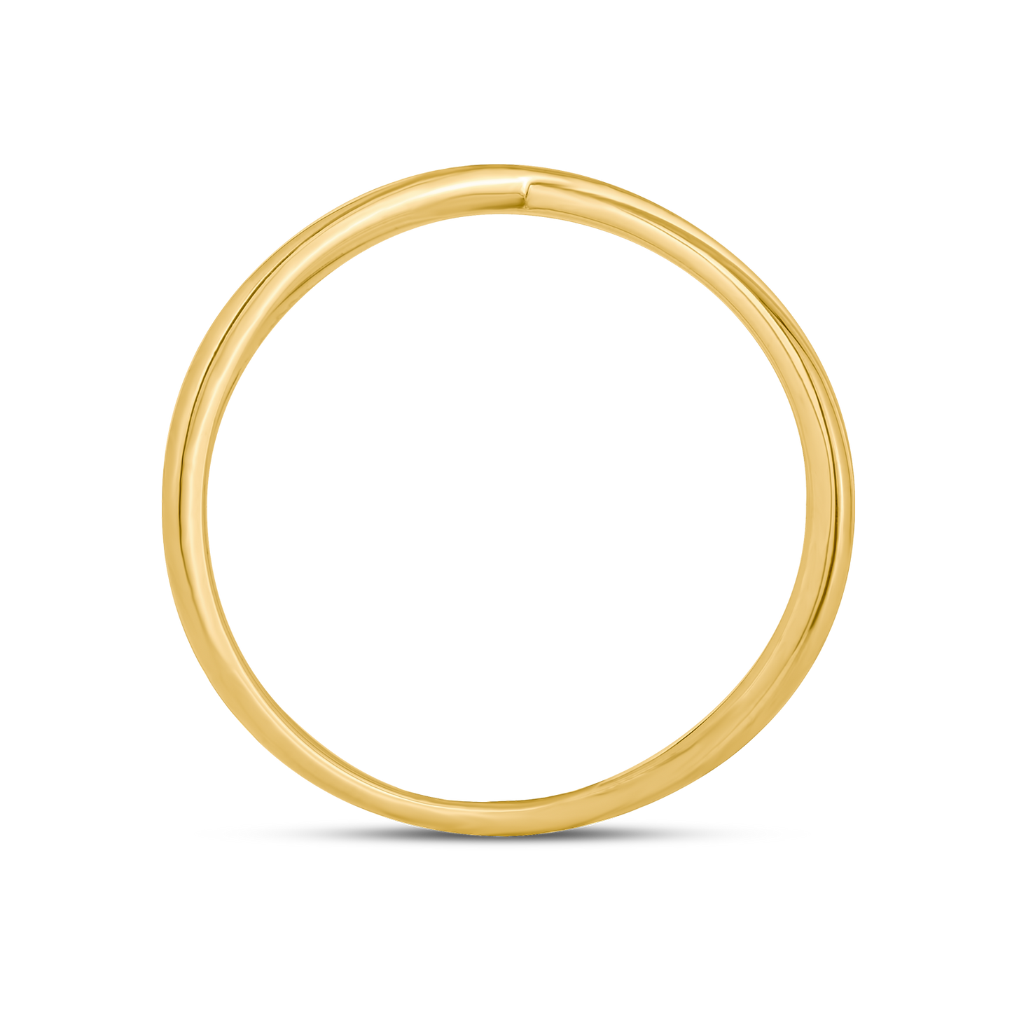 Anel "X" em Ouro 18K Amarelo