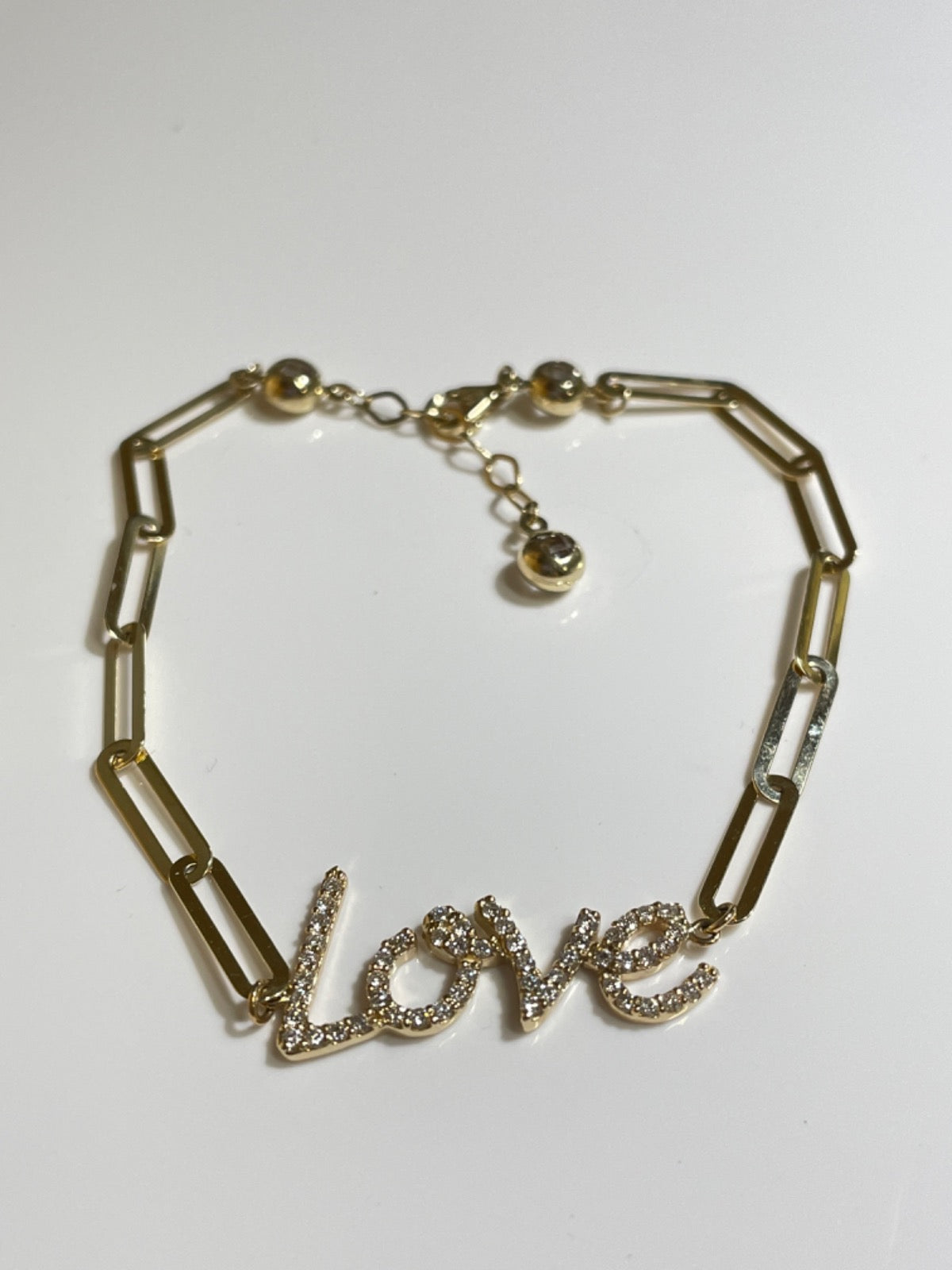 14K Yellow Gold Bracelet with Diamond