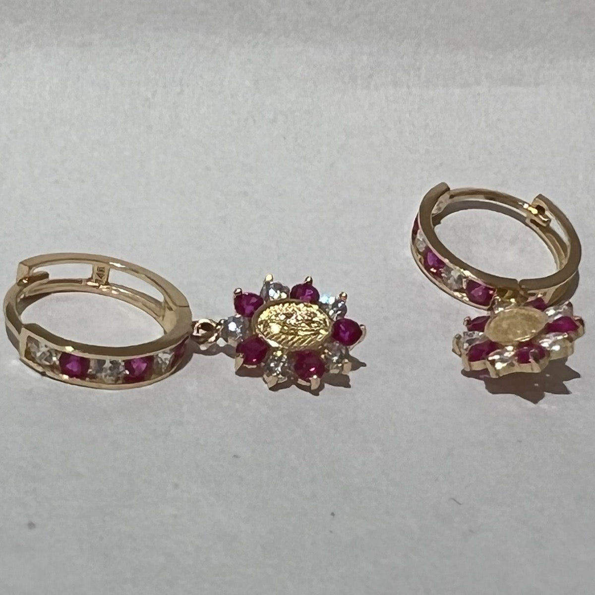 14K Yellow Gold Earring with CZ