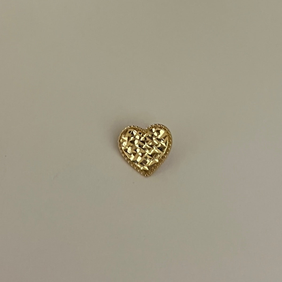 18K Yellow Gold Heart Pendant