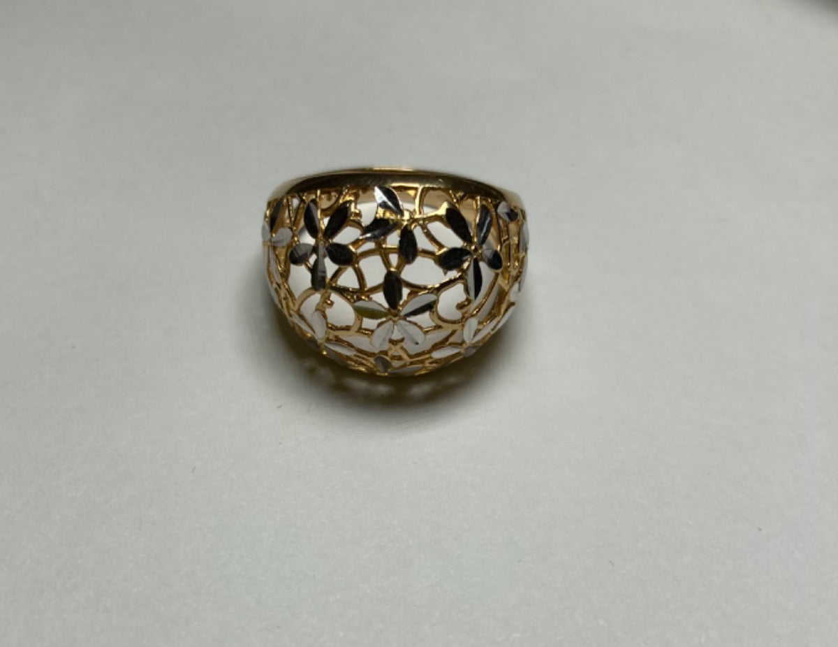 18K Two-Tone Gold Ring