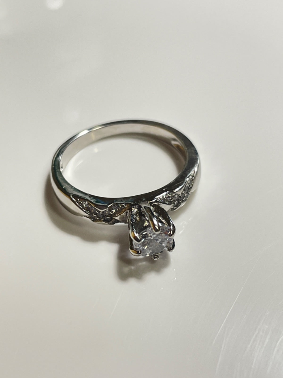 Silver Ring with CZ