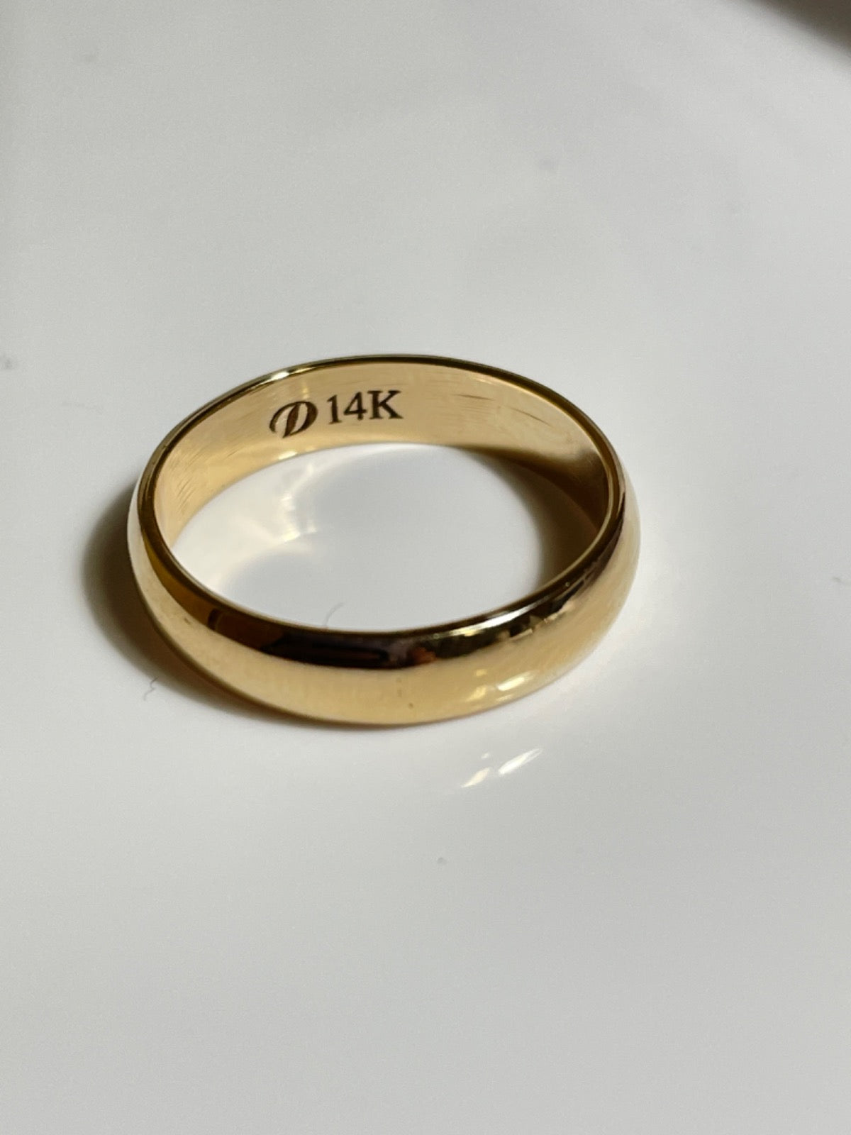 14K Yellow Gold Wedding Band