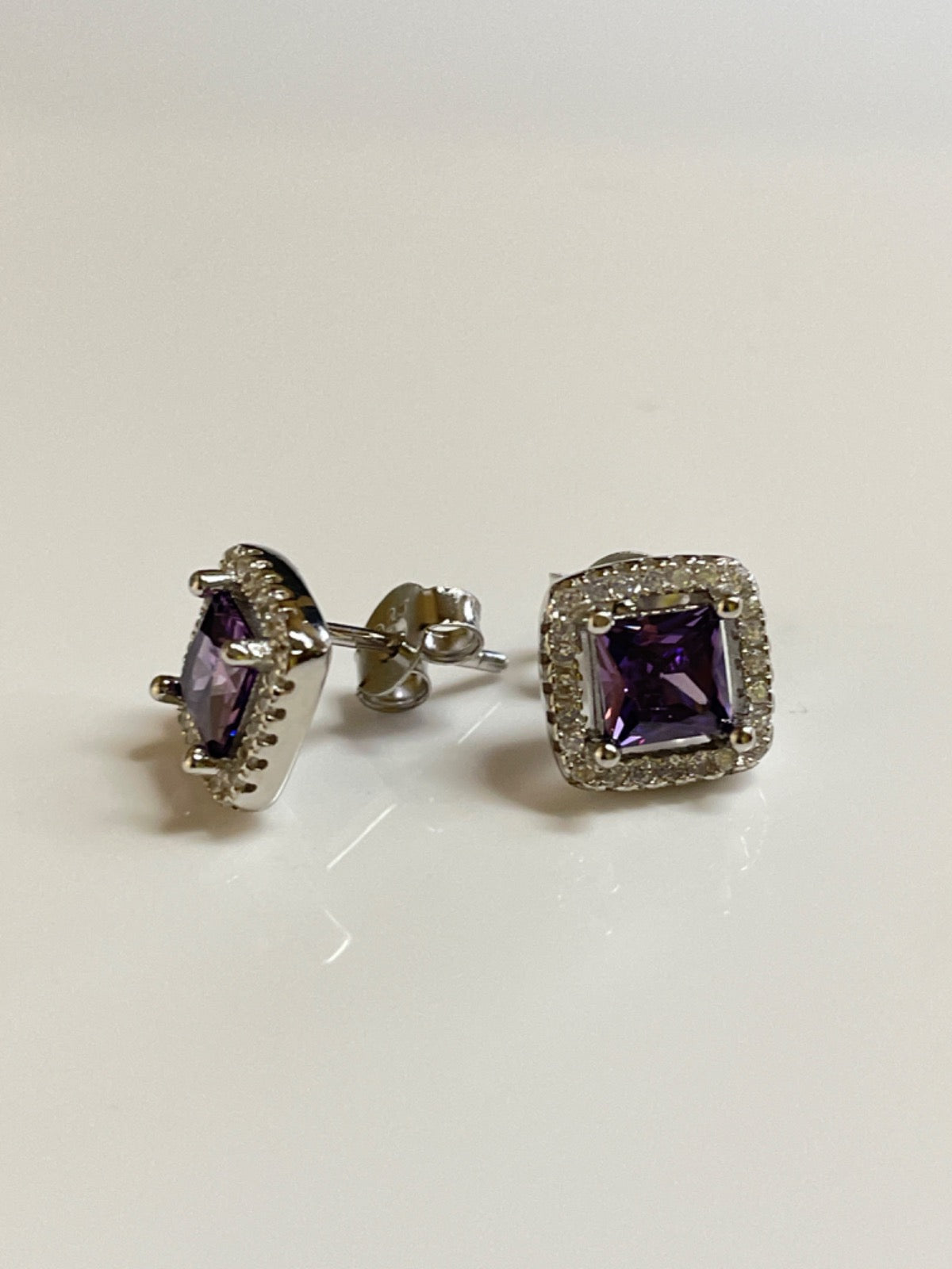 Silver Studs Earring with CZ