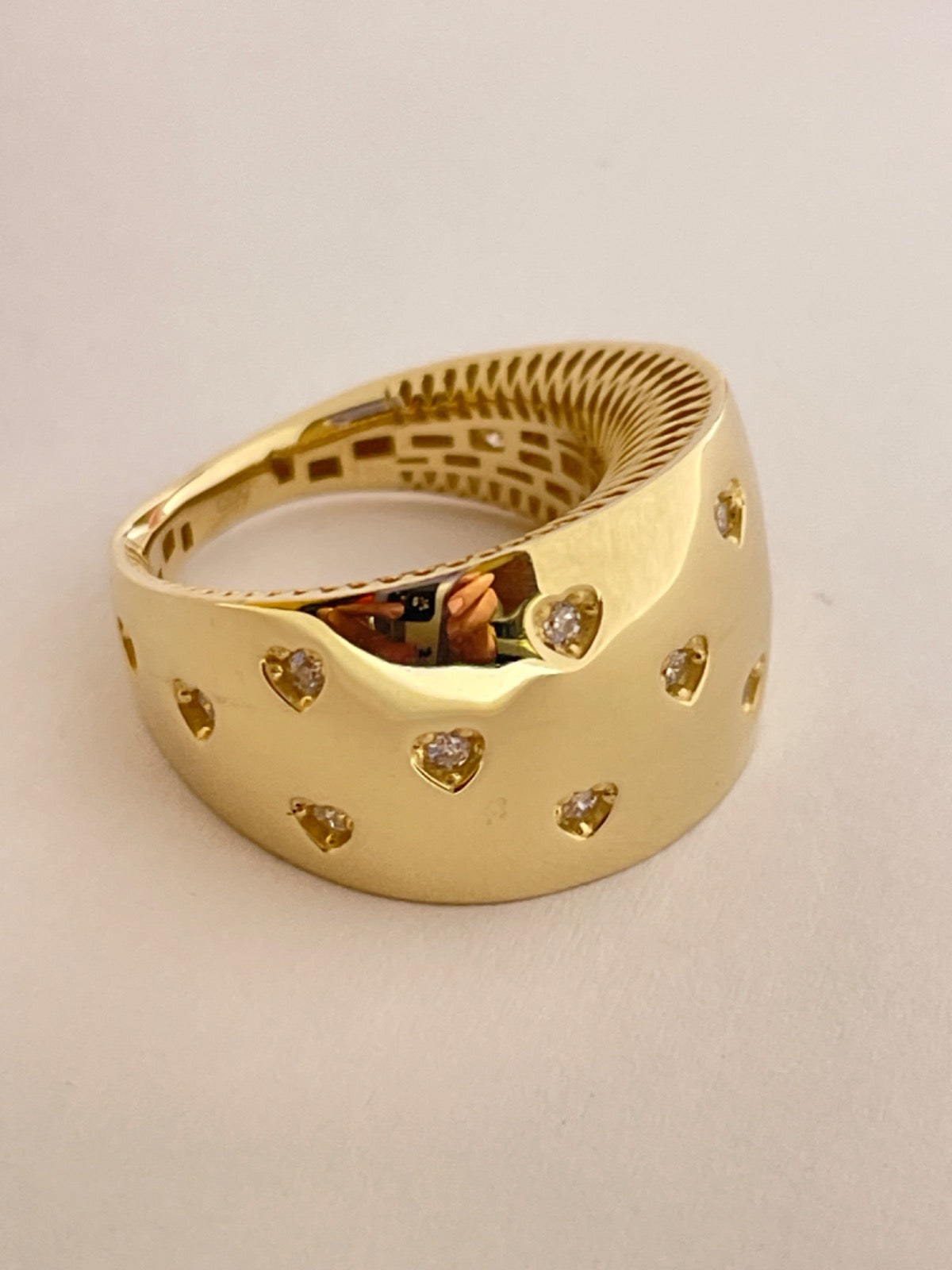 14K Yellow Gold Ring with CZ
