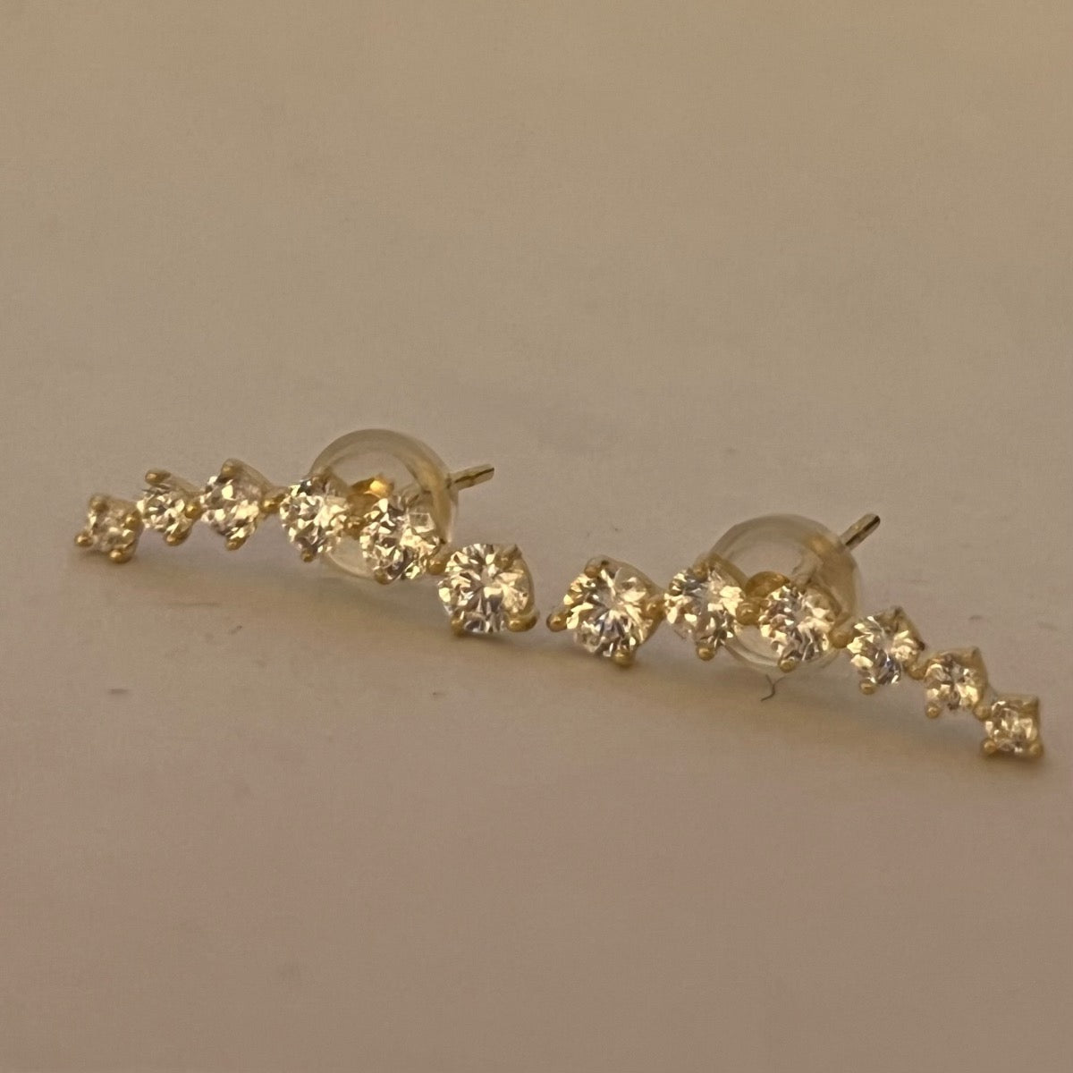 14K Yellow Gold Earring with CZ