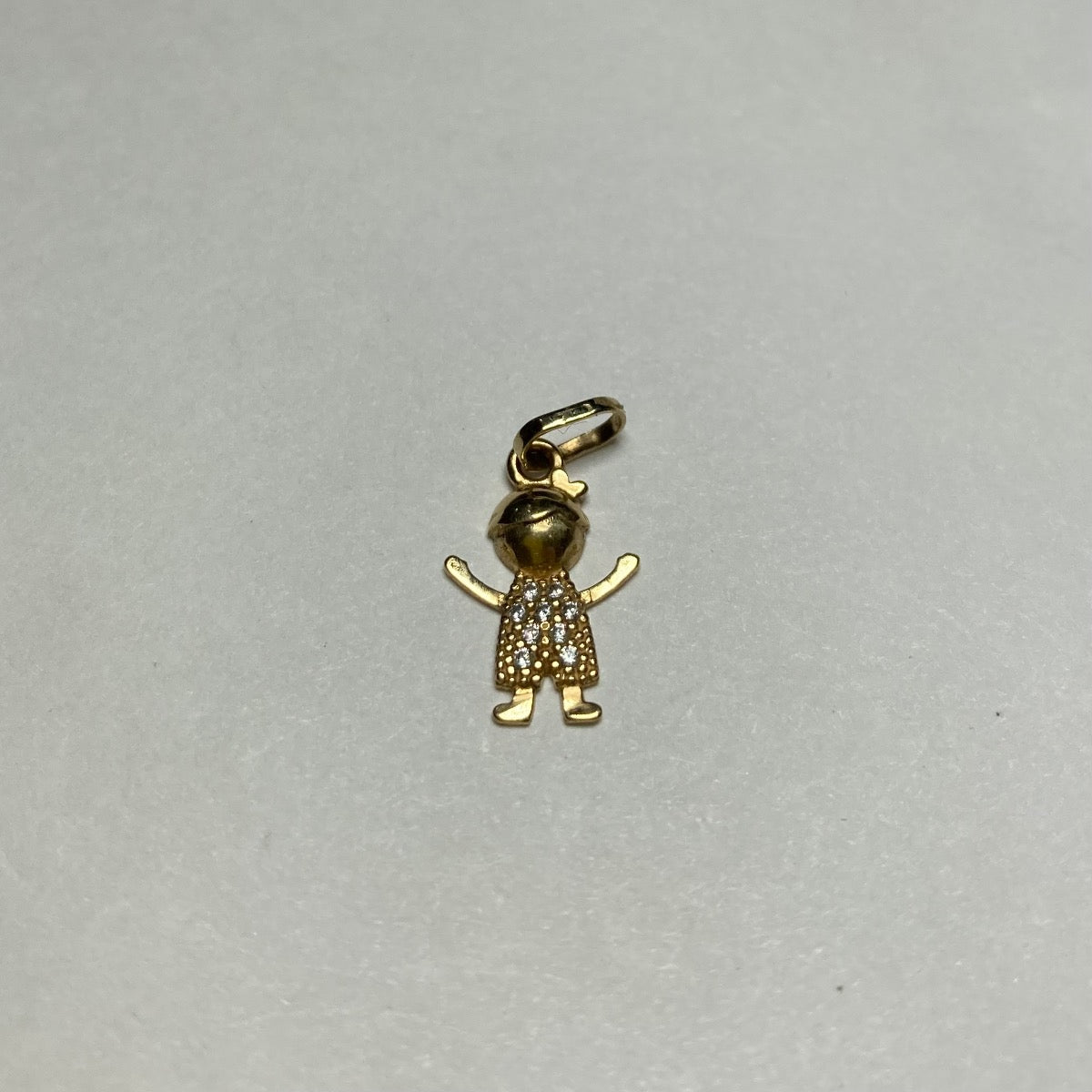 18K Yellow Gold Charm with CZ