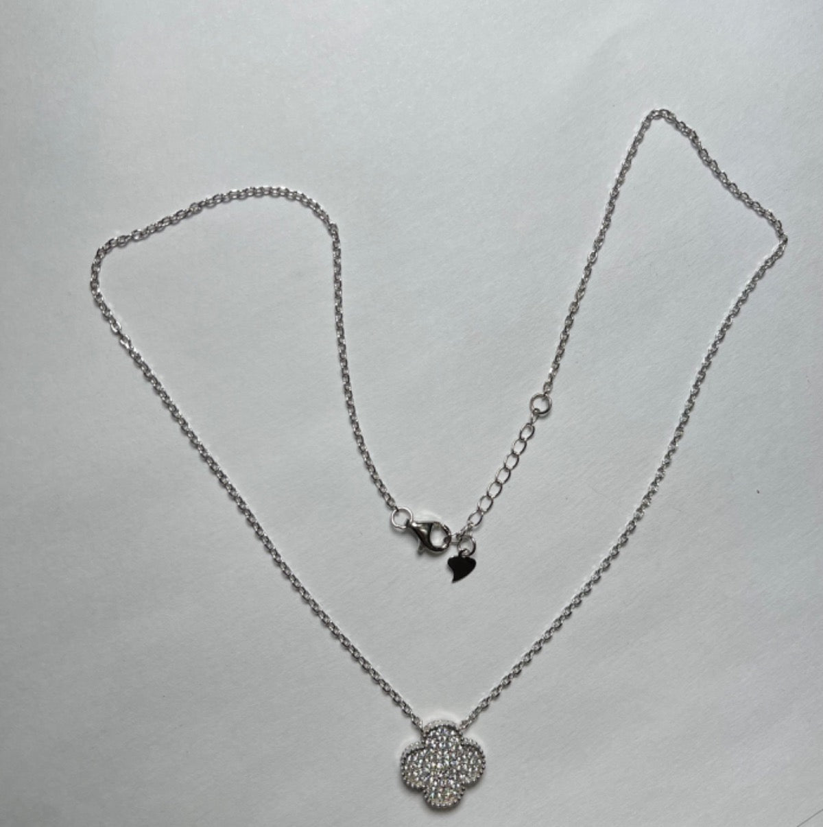 Silver Necklace with CZ