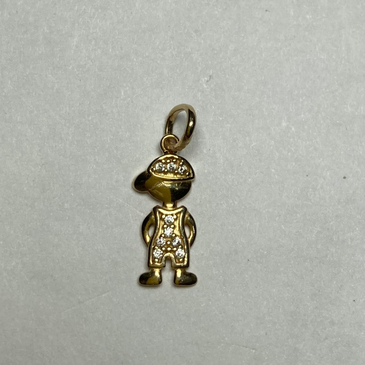 18K Yellow Gold Charm with CZ