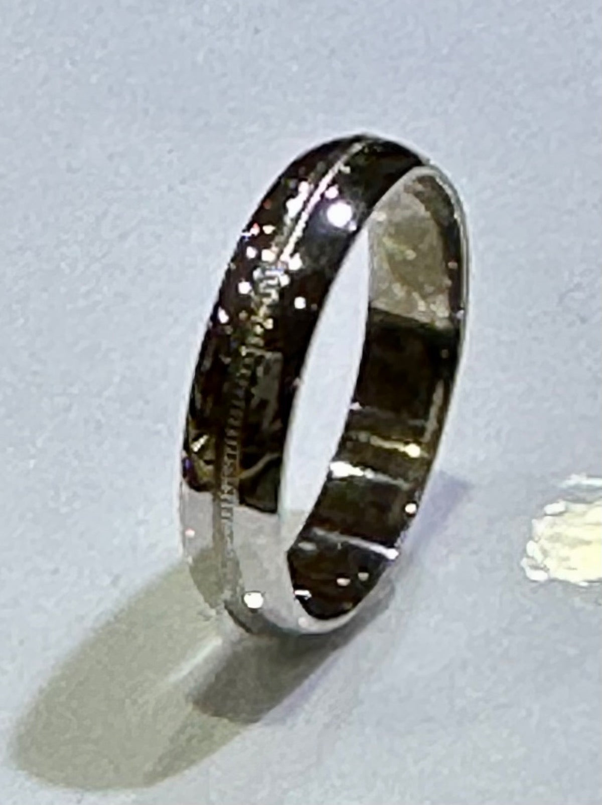 White Silver Ring