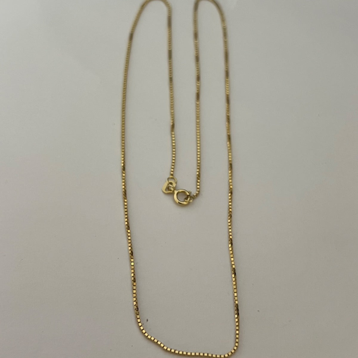 18K Yellow Gold Box Chain
