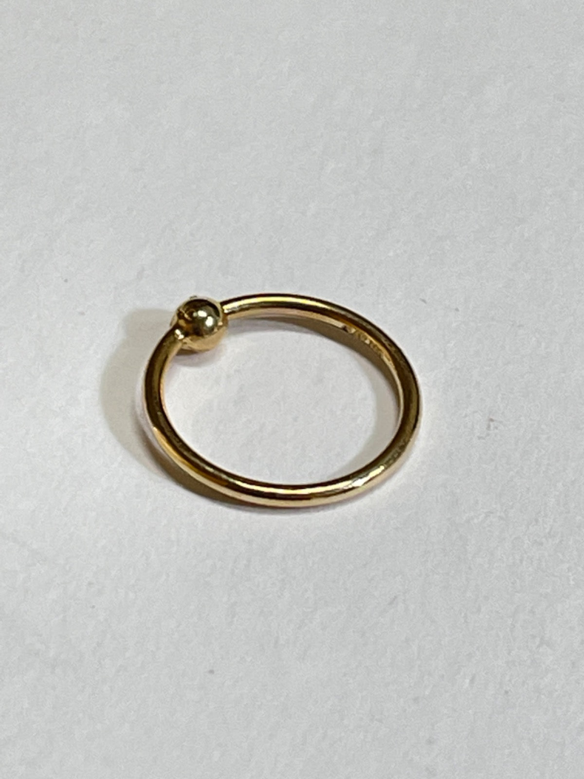14K Yellow Gold Piercing
