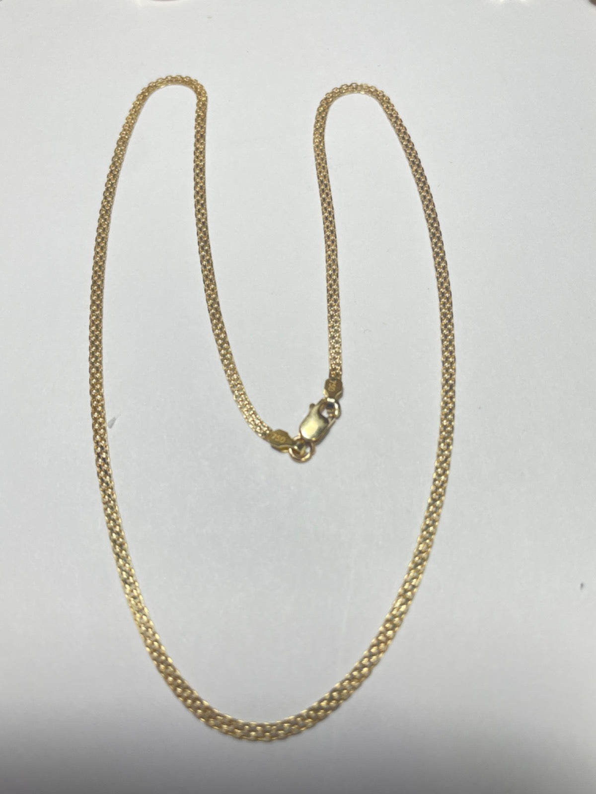 18K Yellow Gold Lace Chain