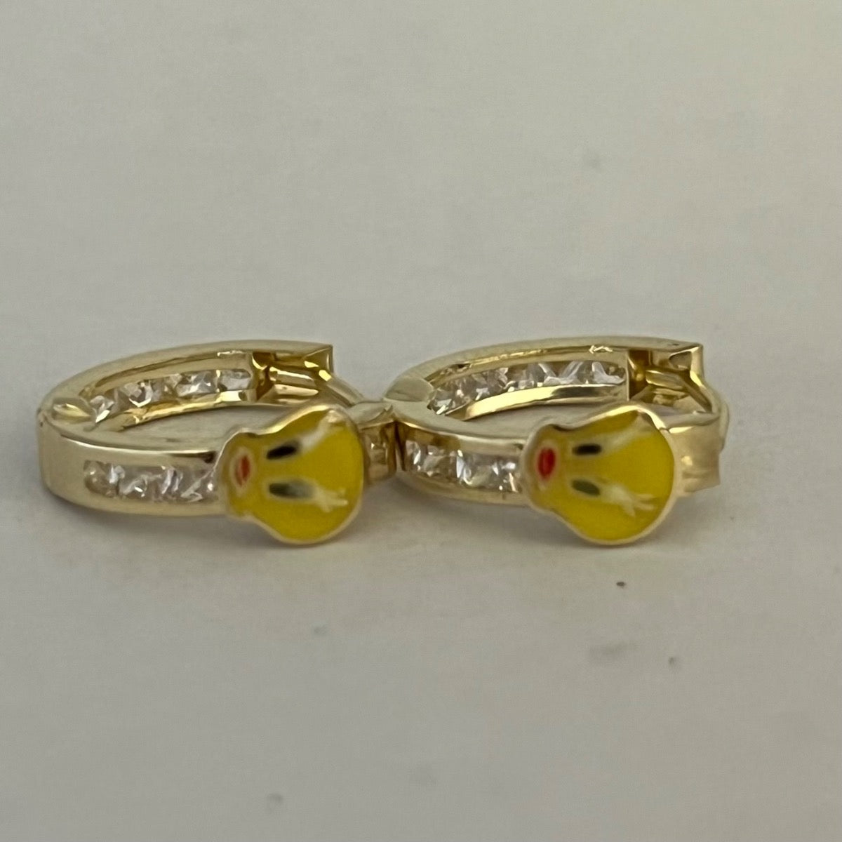 14K Yellow Gold Earring with CZ
