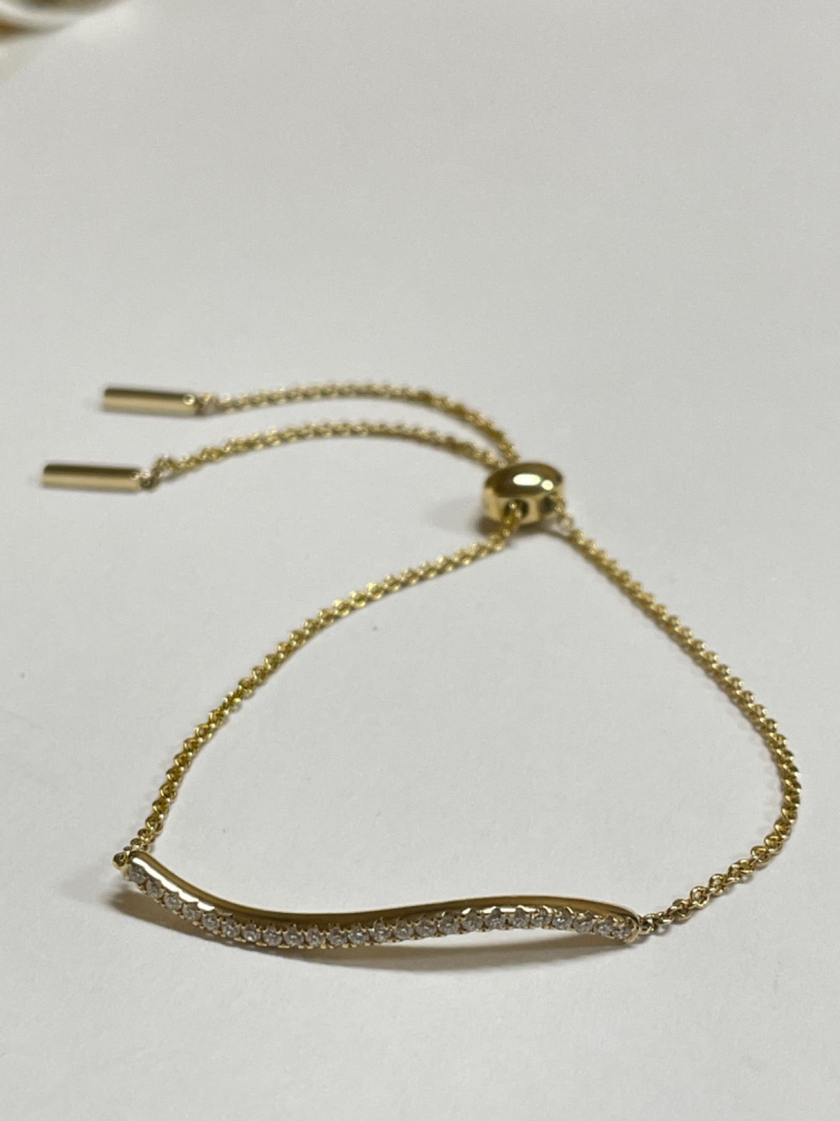 14K Yellow Gold Bracelet with Diamond