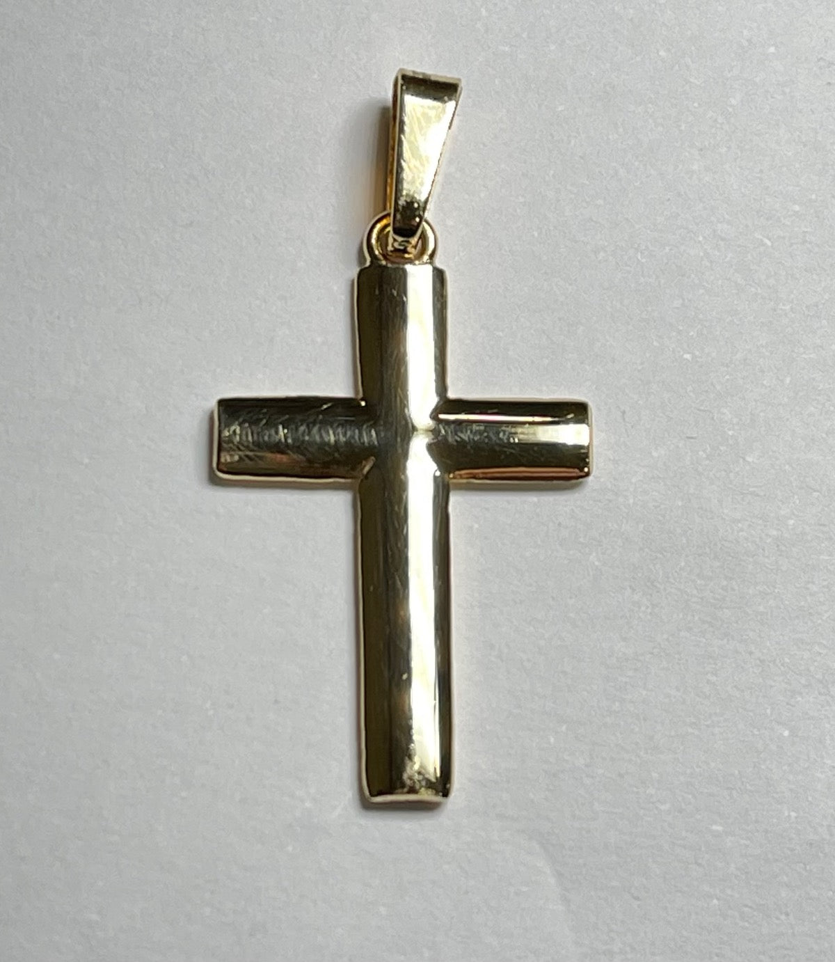 18K Yellow Gold Cross Pendant