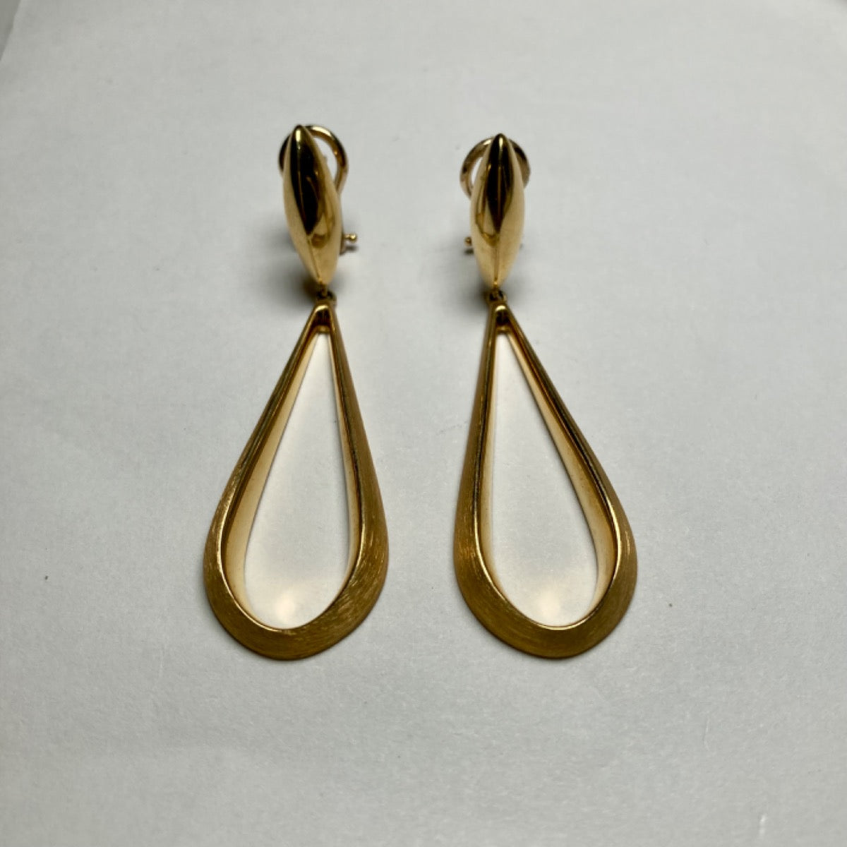 18K Yellow Gold Earring drop