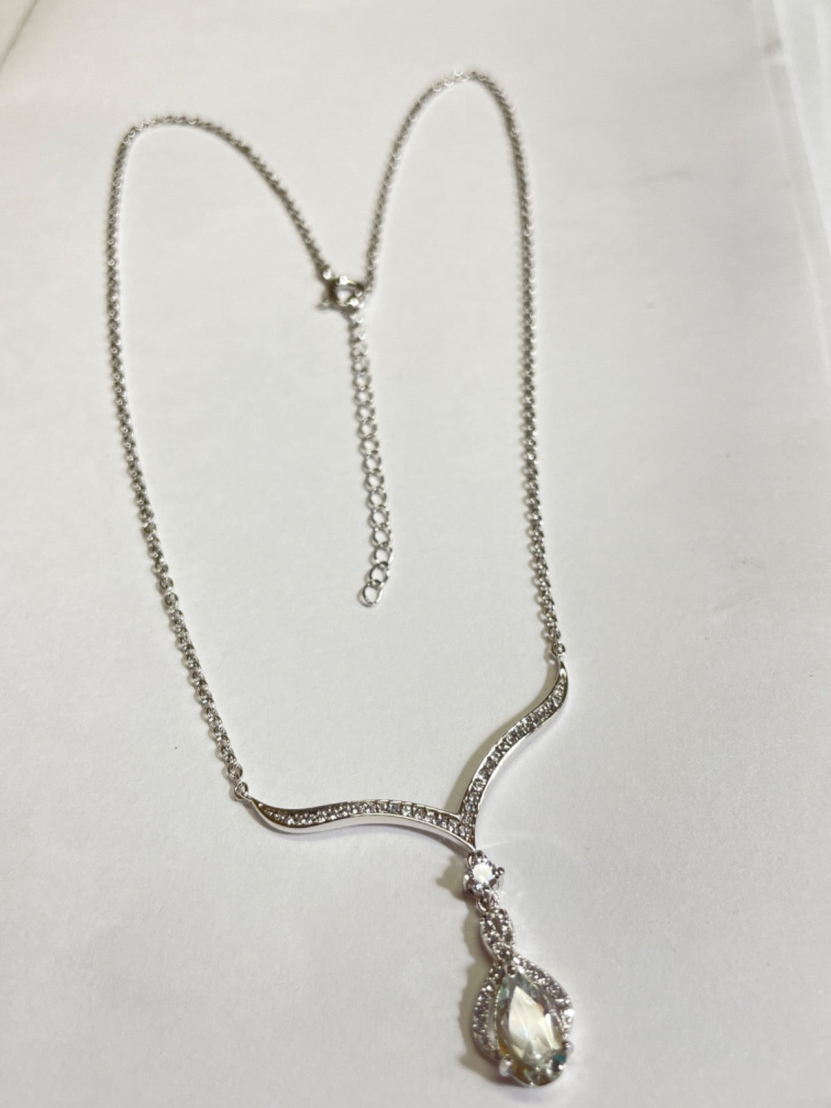 Silver  Bridal Set with Topaz