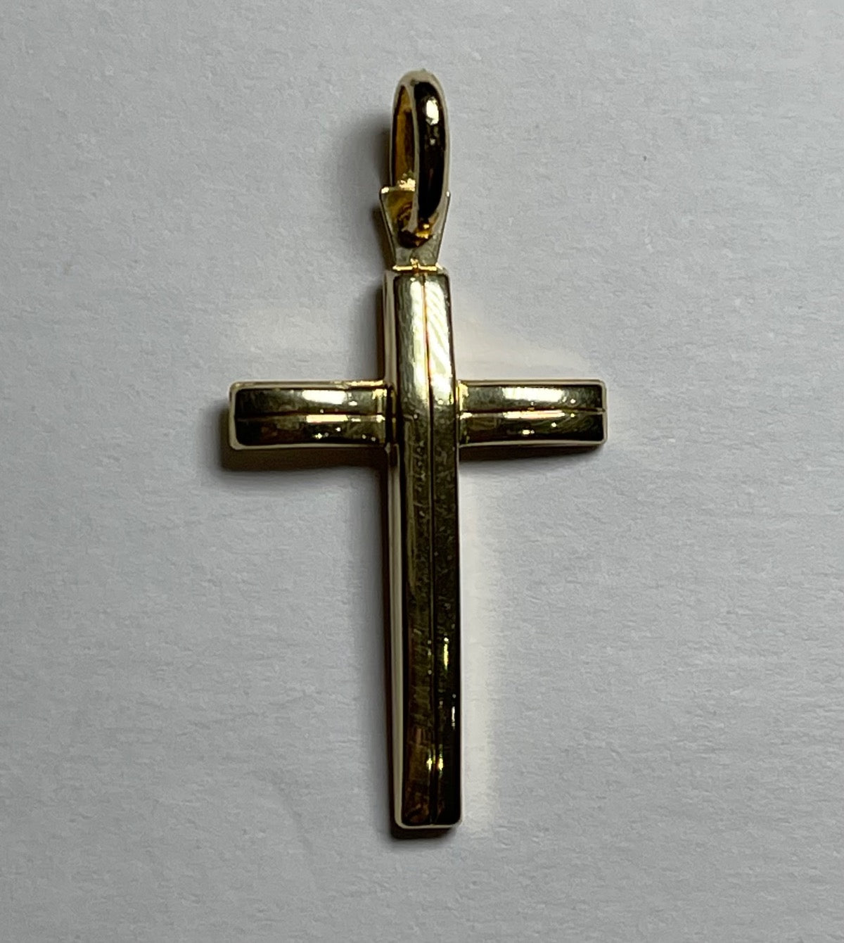 18K Yellow Gold Cross Pendant