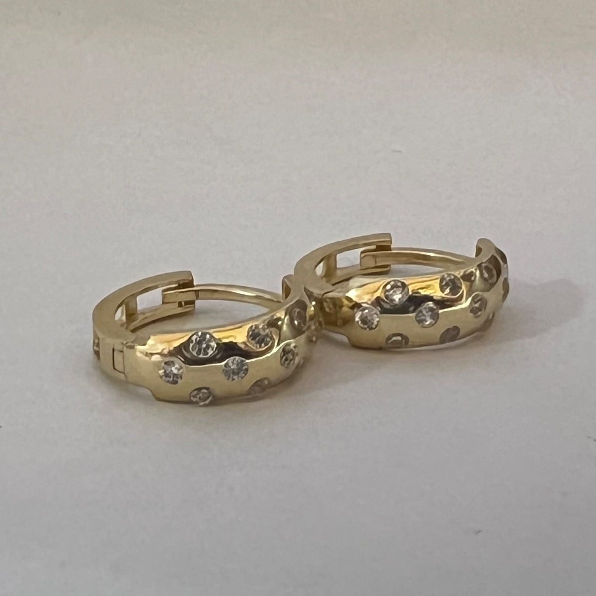 14K Yellow Gold Earring with CZ