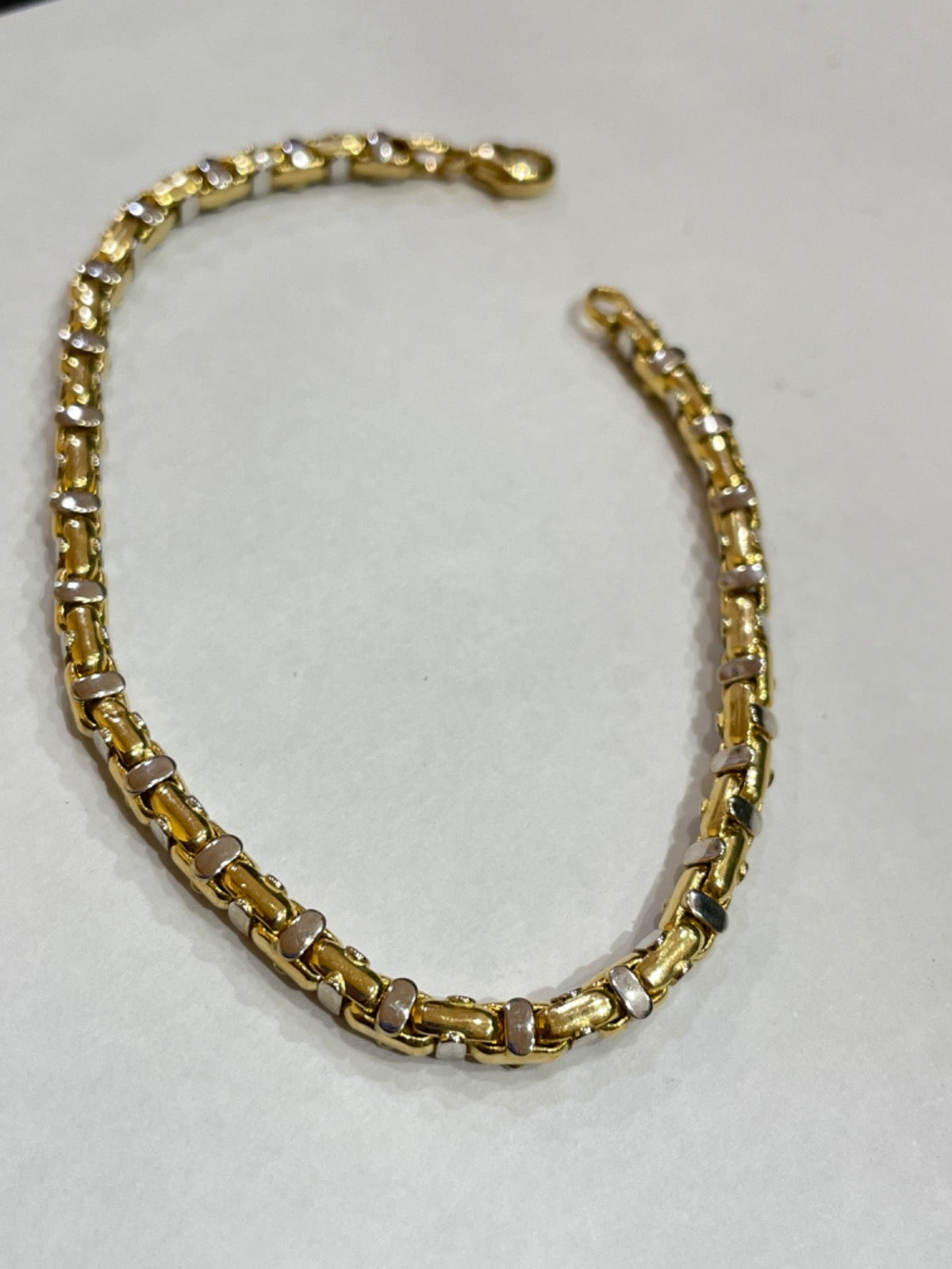 18K Two-Tone Gold Men's Bracelet