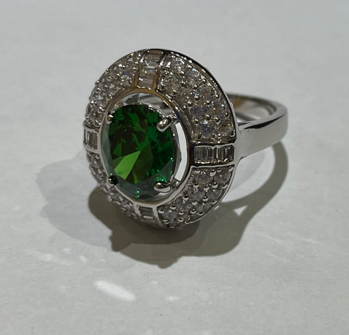 Silver Ring with CZ