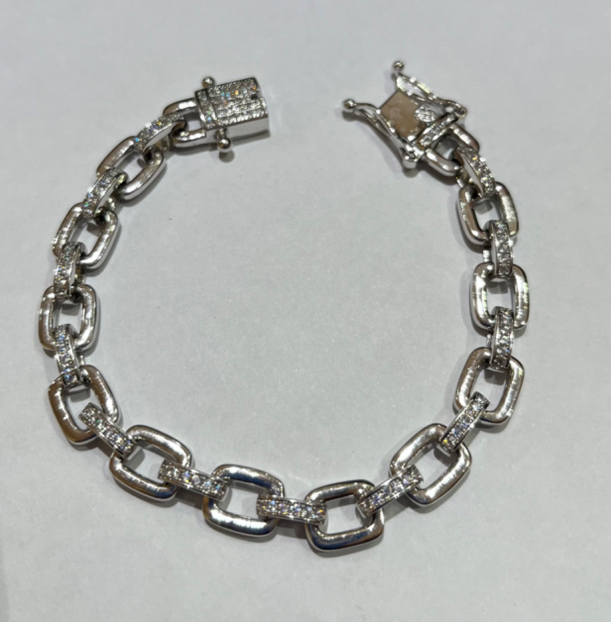 Silver Bracelet with CZ