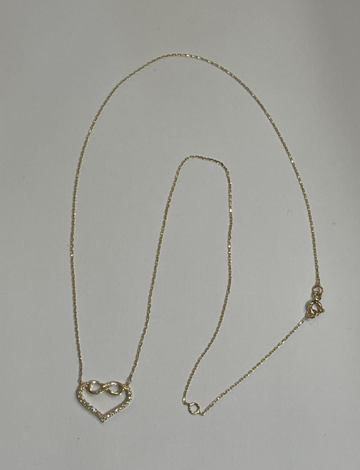 14K Yellow Gold Necklace with CZ