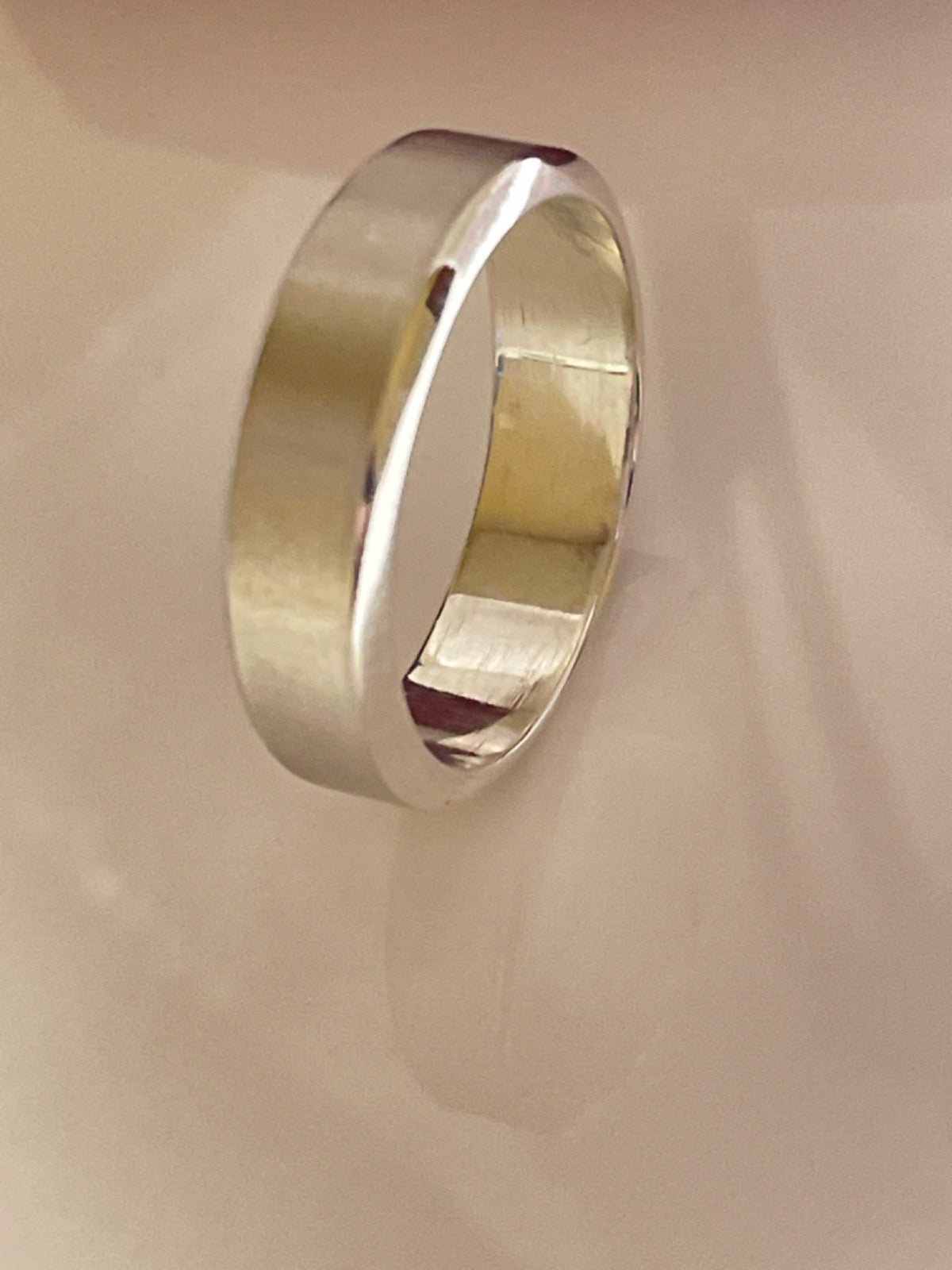 Silver Satin Finish Wedding Band