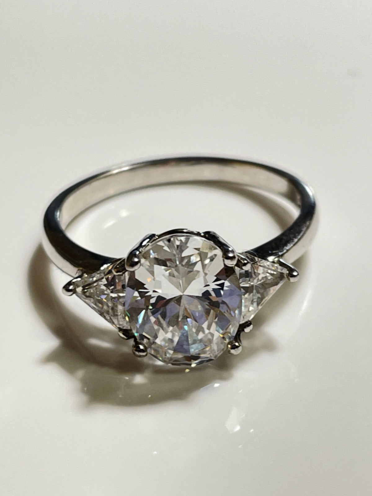 Silver Ring with CZ