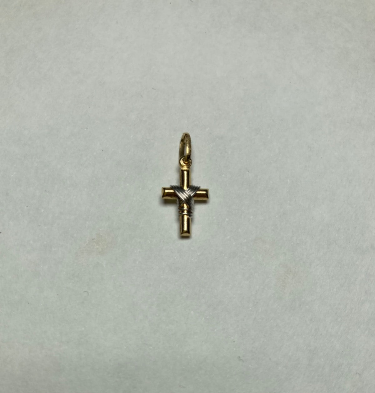 18K Two-Tone Gold Pendant