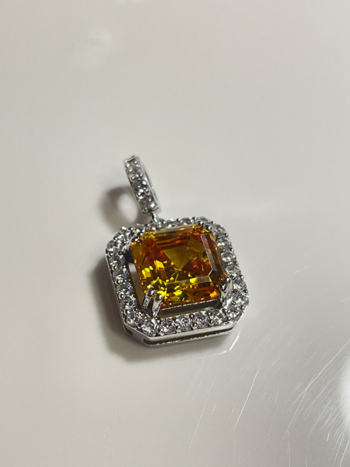 Silver Pendant with CZ