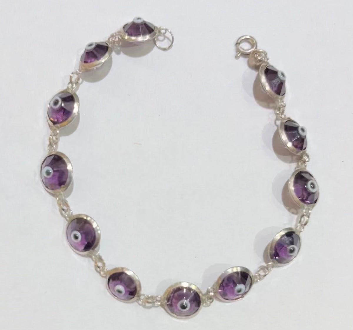 Silver Eve Eye Bracelet with CZ