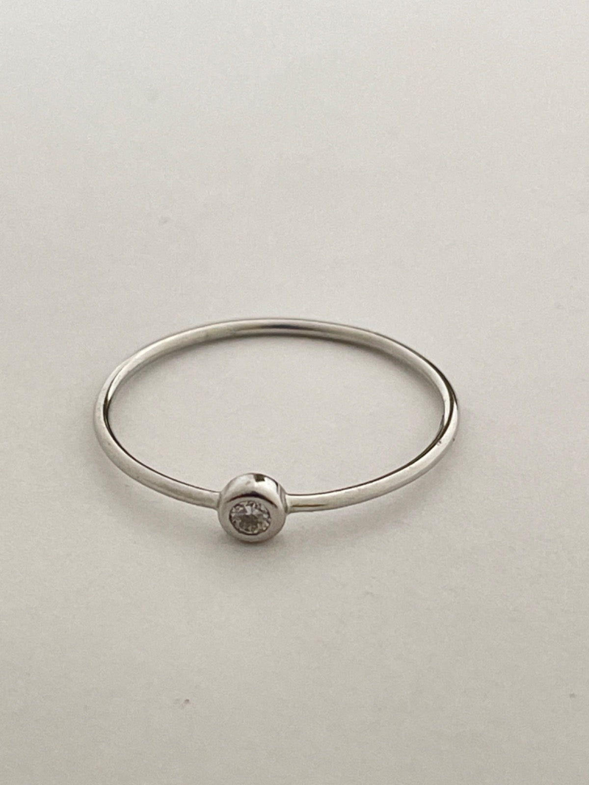 14K Yellow Gold Ring with Diamond