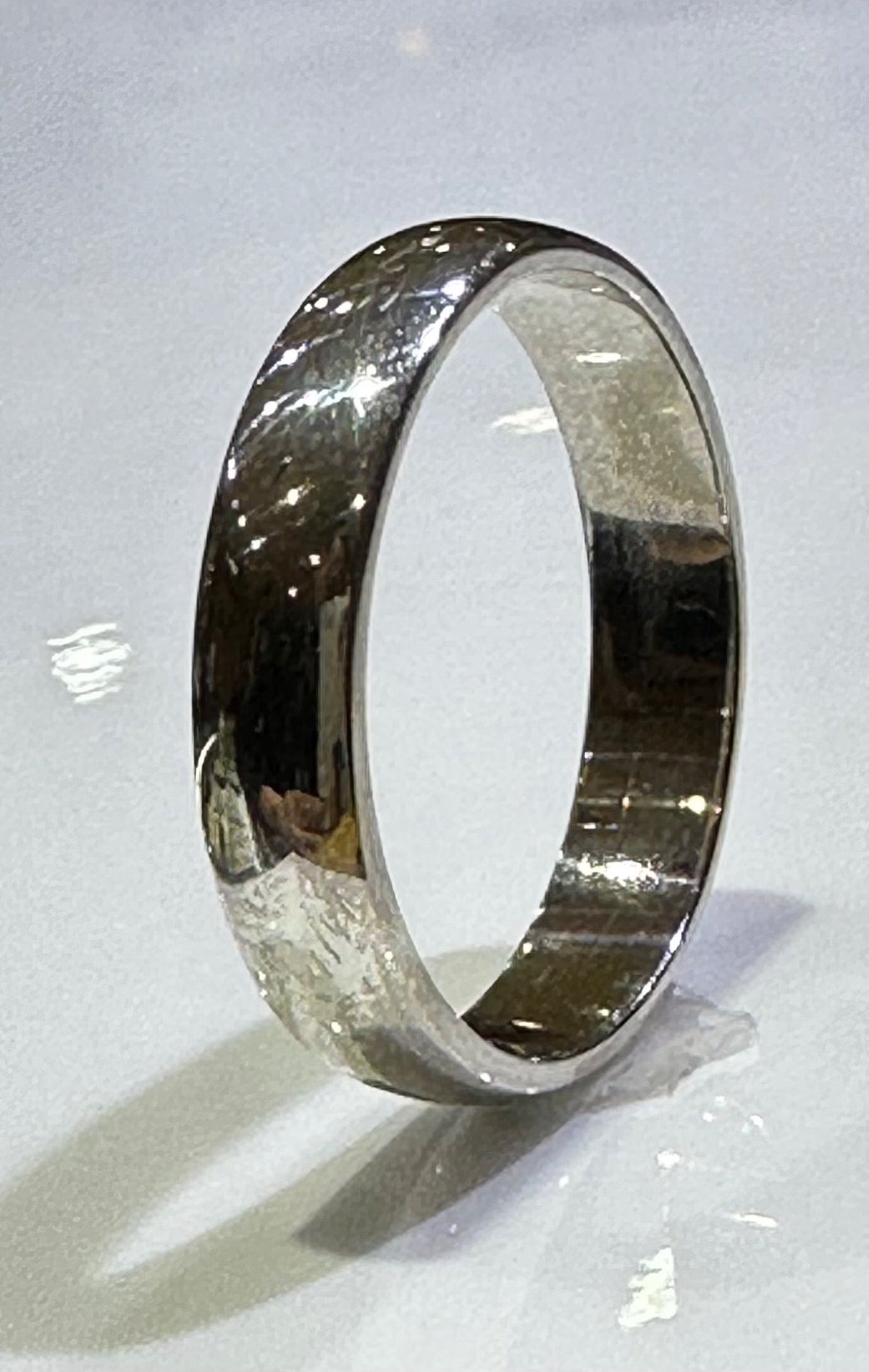 White Silver Ring